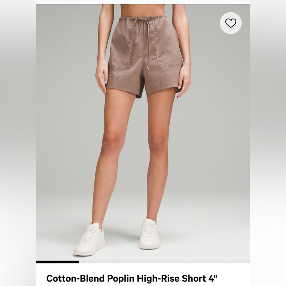 Lululemon shorts 4” brand new taupe